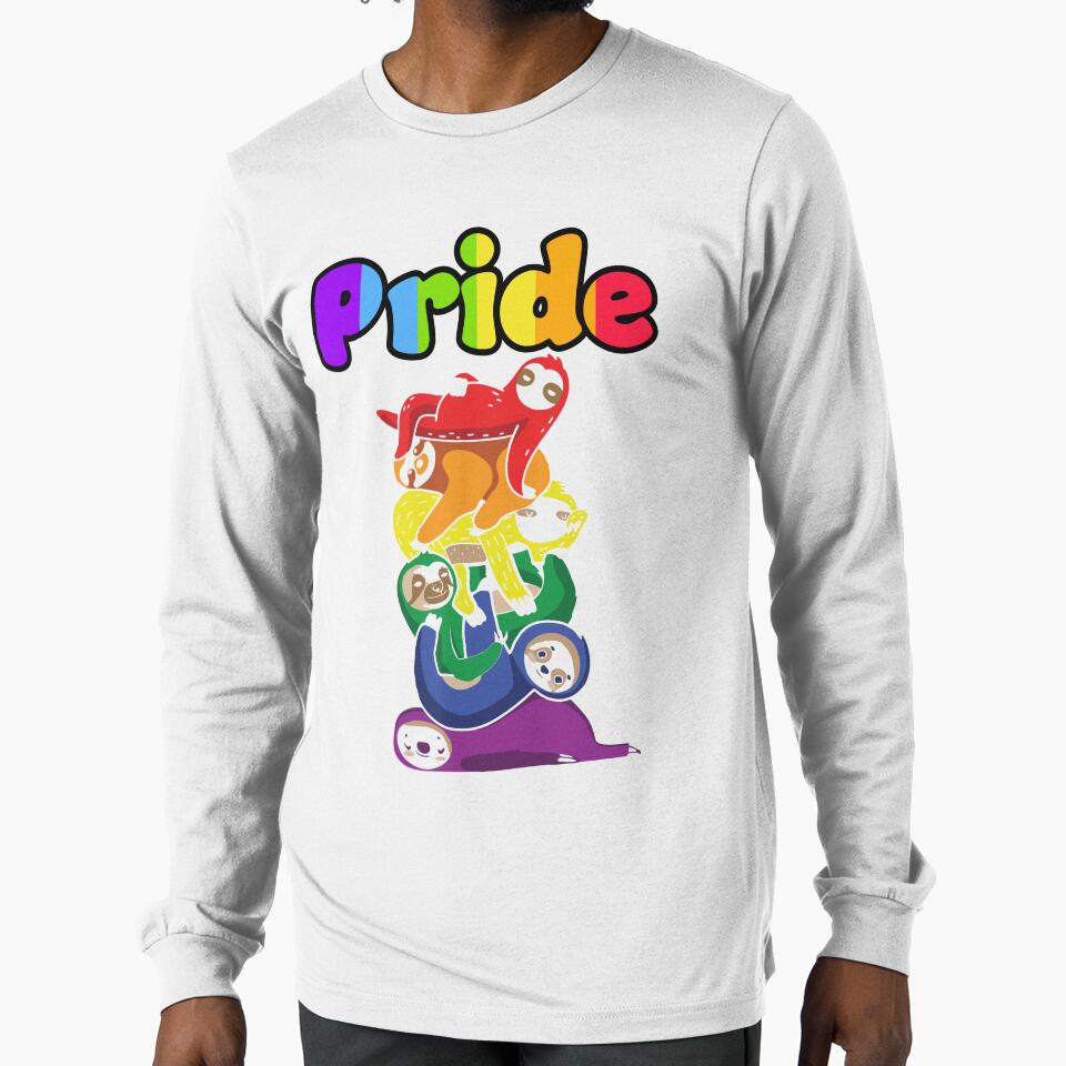 Pride Month Sloths by MugsAndDuds T-Shirts, Hoodie, Sweatshirt | BlankRebels.com (Image 1)