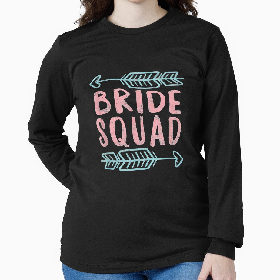 Bride Squad Bridesmaid Matching Bachelorette Party Wedding by bar0zysbertha T-Shirts, Hoodie, Sweatshirt (Image 2)