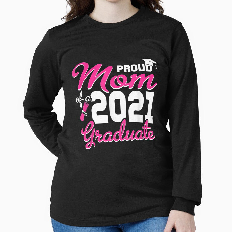 Proud Mom Of A 2021 Graduate School Girls Boys Gift by venitamara T-Shirts, Hoodie, Sweatshirt | BlankRebels.com (Image 2)