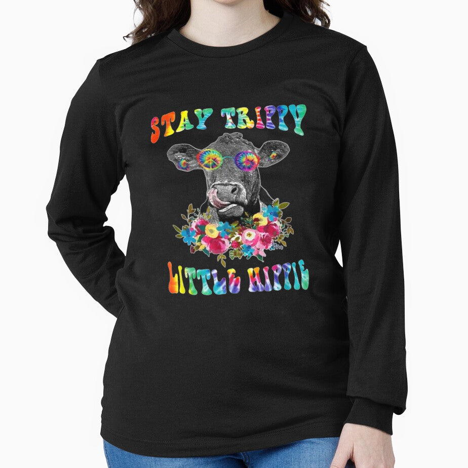 Stay Trippy Little Hippie Cow Kids by tashiav T-Shirts, Hoodie, Sweatshirt | BlankRebels.com (Image 2)