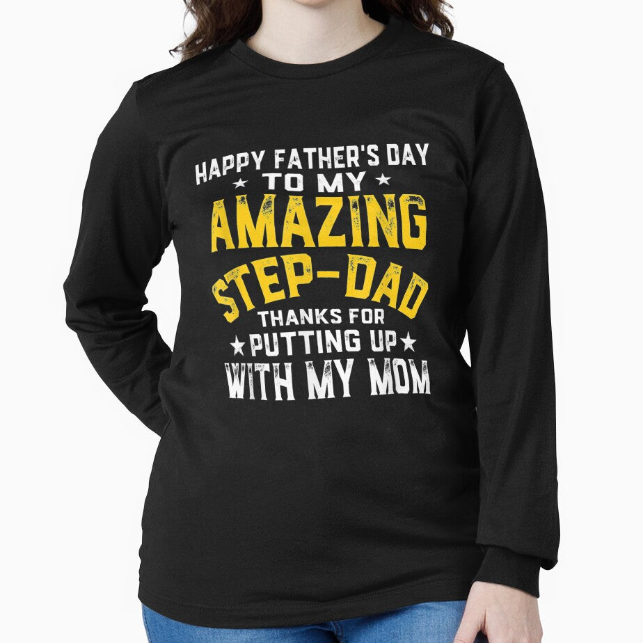 Happy Father's Day Step Dad by maizreo T-Shirts, Hoodie, Sweatshirt | BlankRebels.com (Image 2)