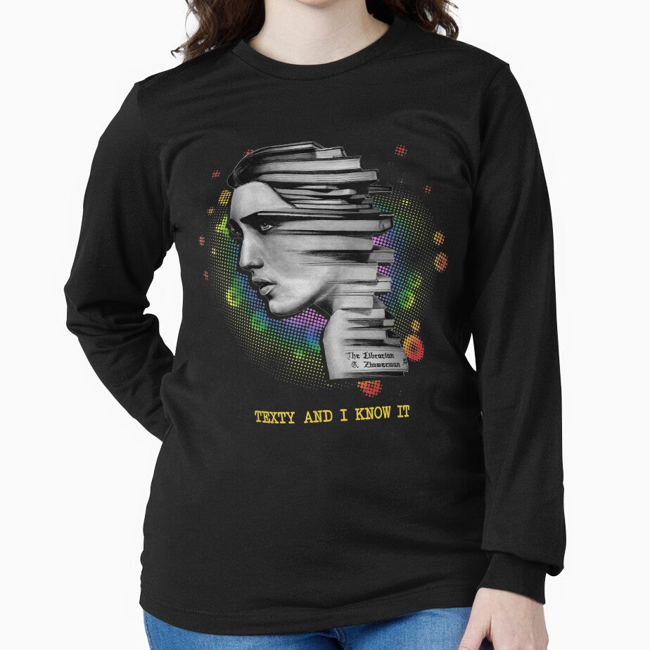 Texty And I Know It Magic Rainbow Bibliophile Book Lovers by dannareyansh T-Shirts, Hoodie, Sweatshirt (Image 2)