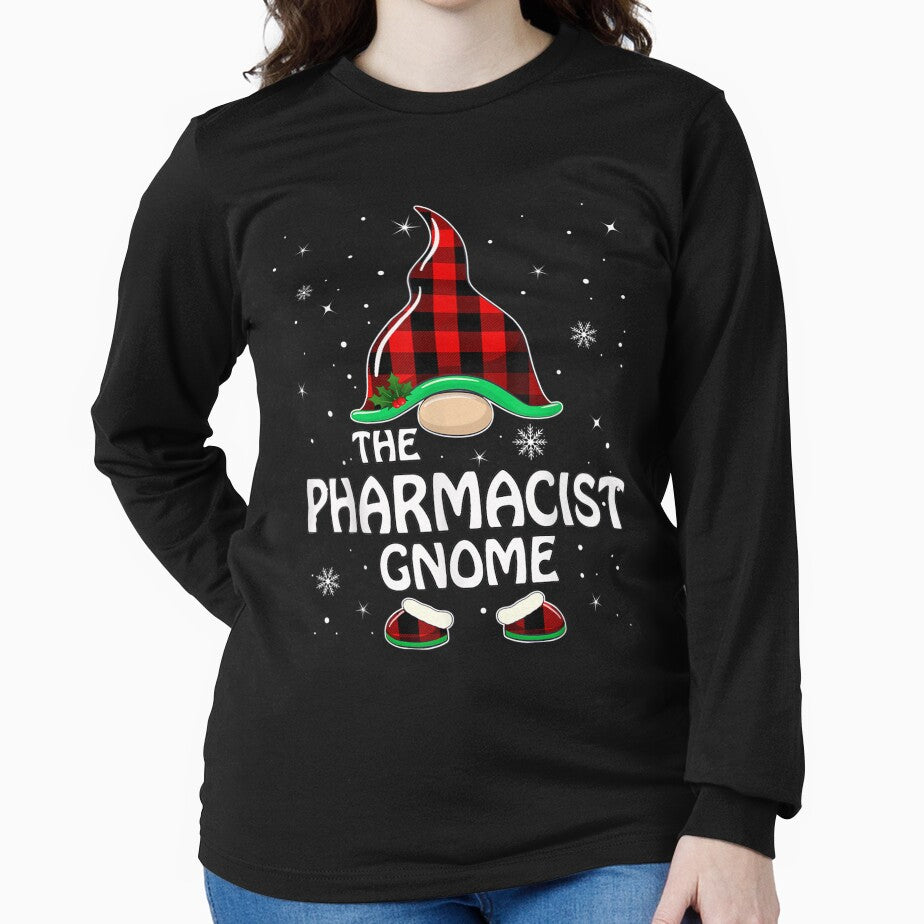 Pharmacist Gnome Buffalo Plaid Matching Family Christmas by tomekae T-Shirts, Hoodie, Sweatshirt | BlankRebels.com (Image 2)
