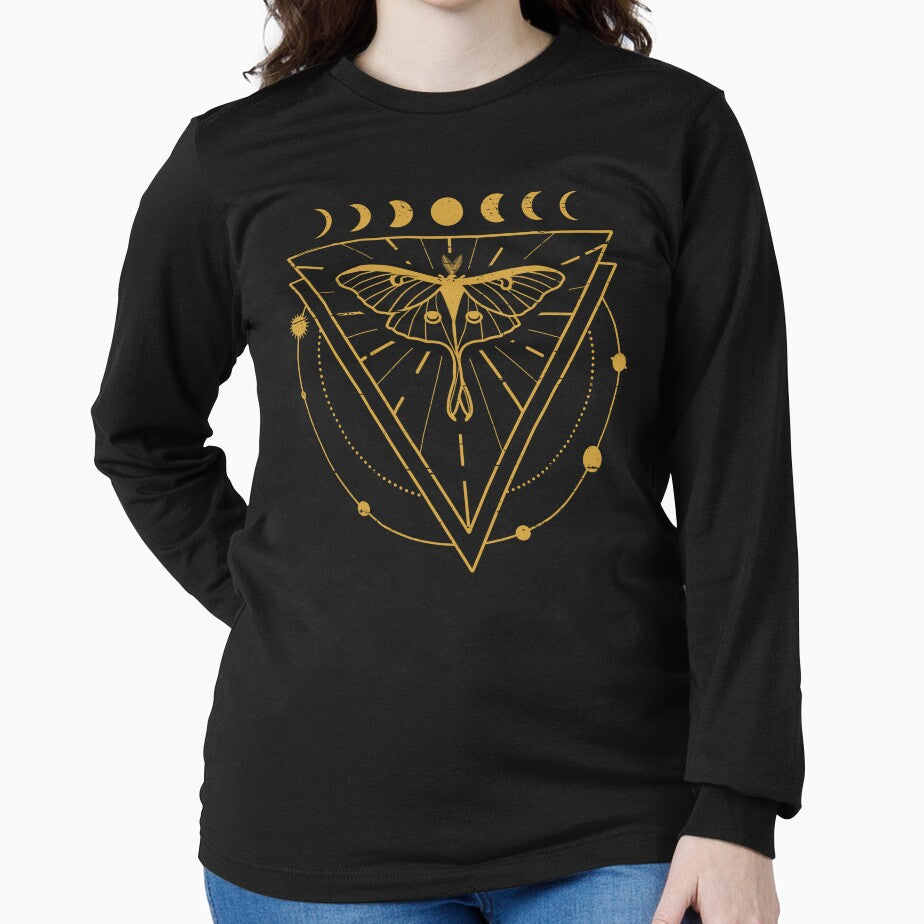 Luna Moth Mystical Designs by Happy Puppy Print On Demand T-Shirts, Hoodie, Sweatshirt | BlankRebels.com (Image 2)