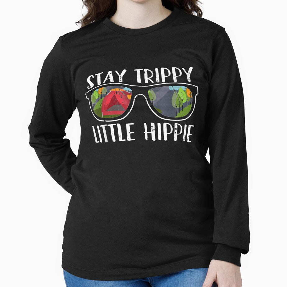 Stay Trippy Little Hippie Sunglasses 70s Camping by vivanbess T-Shirts, Hoodie, Sweatshirt | BlankRebels.com (Image 2)