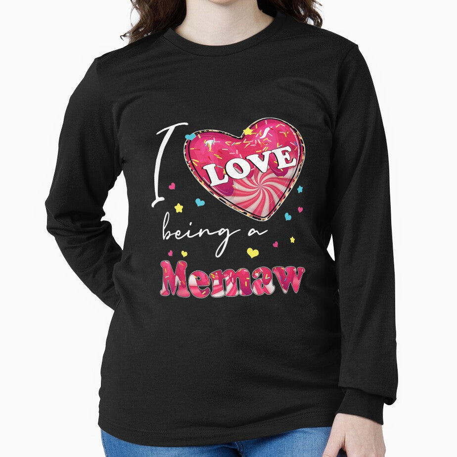 Funny Heart Love Being Memaw Family Matching Valentines Day by laurenm233 T-Shirts, Hoodie, Sweatshirt (Image 2)