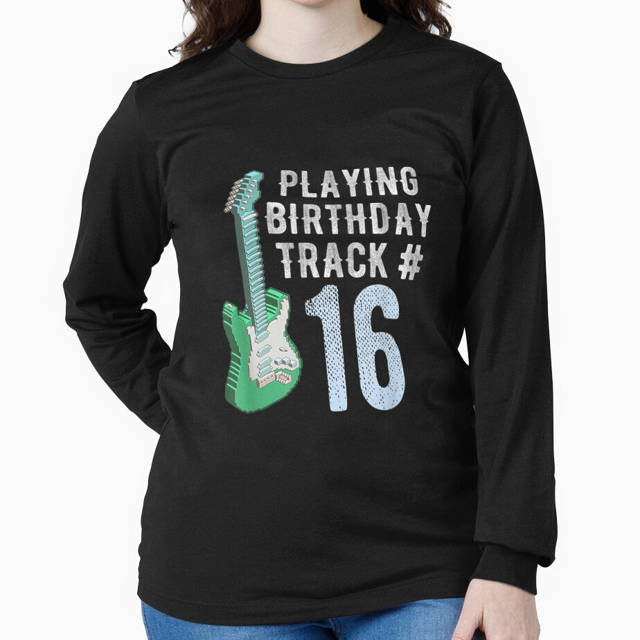Funny Guitar Player Music Lover 16th Birthday Gif by tomekae T-Shirts, Hoodie, Sweatshirt | BlankRebels.com (Image 2)