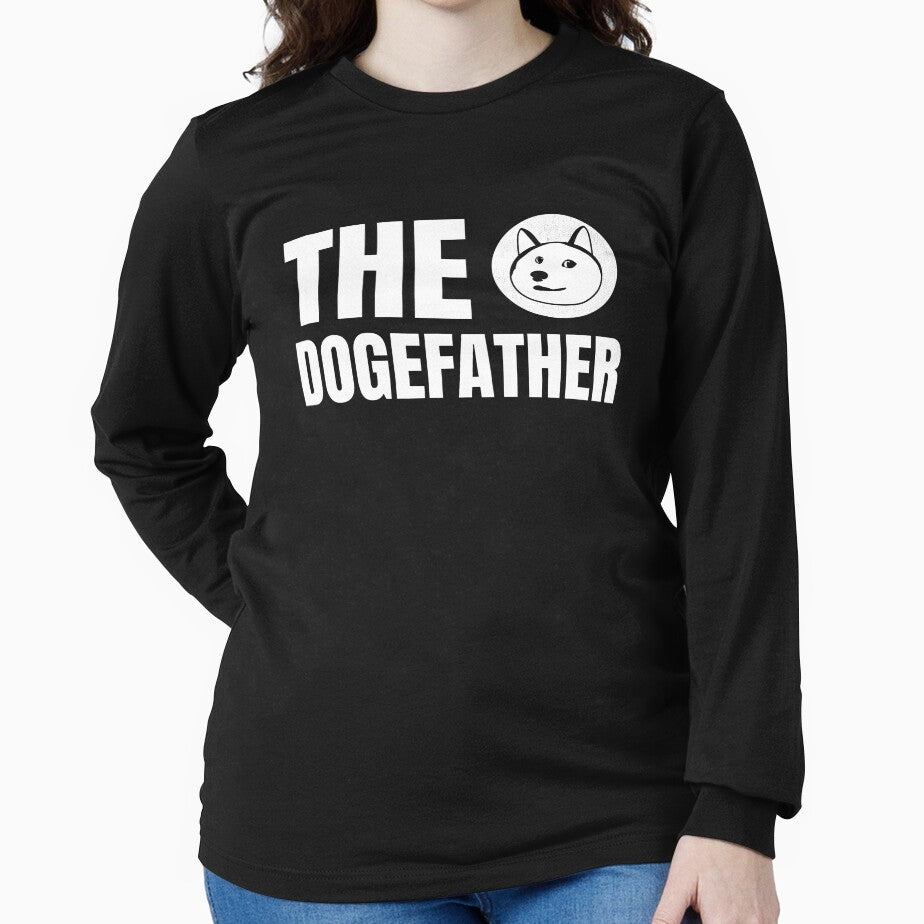 Dogecoin Crypto Doge Meme The Dogefather by deichmonster T-Shirts, Hoodie, Sweatshirt | BlankRebels.com (Image 2)