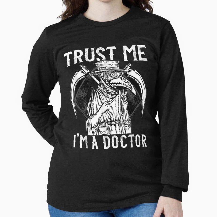 Trust Me I'm A Doctor Steampunk Plague Doctor Mask Medieval by servantdep T-Shirts, Hoodie, Sweatshirt (Image 2)