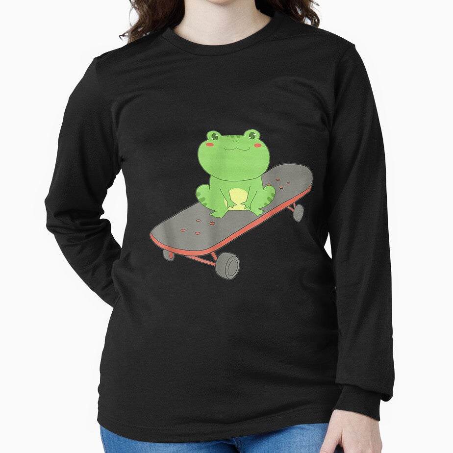 Frog On Skateboard by cysandy T-Shirts, Hoodie, Sweatshirt | BlankRebels.com (Image 2)