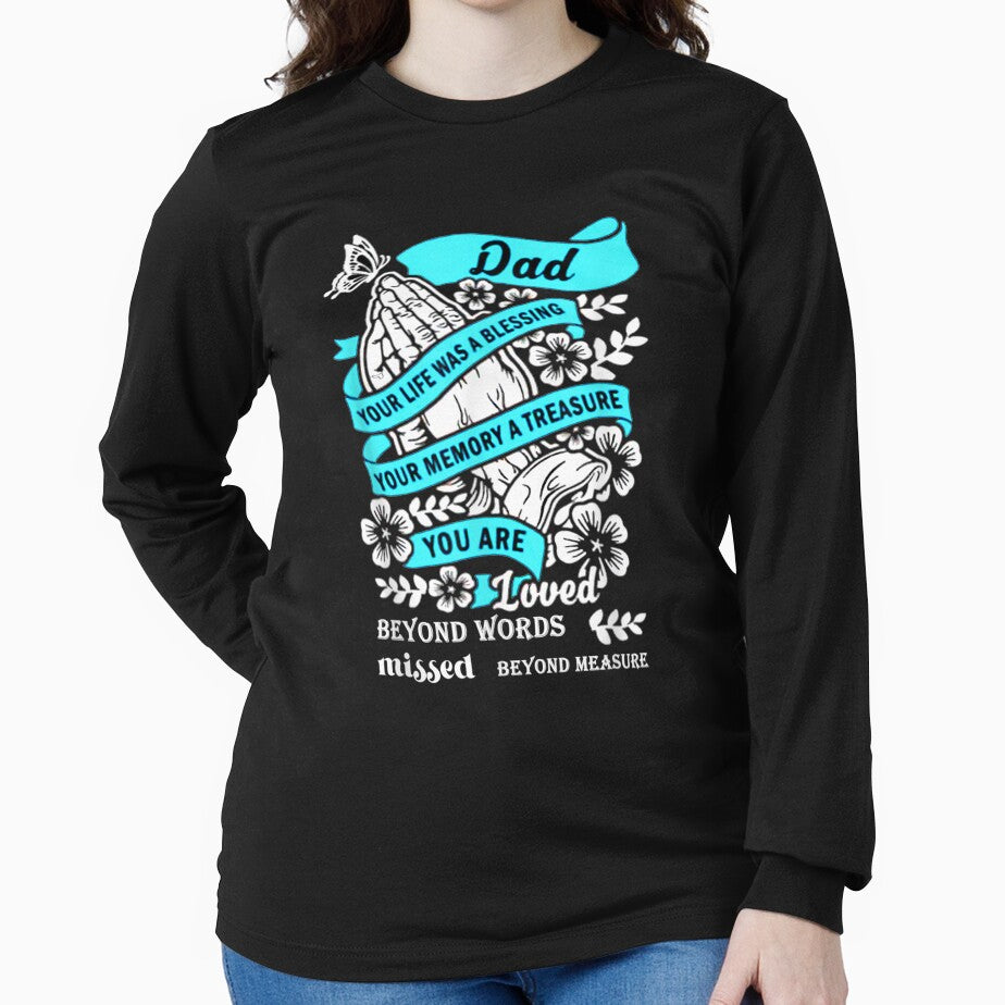 Dad Your Life Was A Blessing You Memory A Treasure by sheilase T-Shirts, Hoodie, Sweatshirt | BlankRebels.com (Image 2)