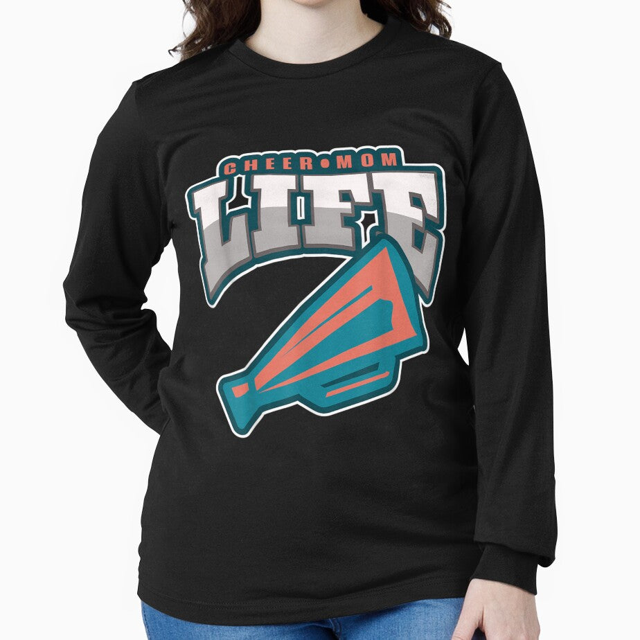 Cheer Mom Life Cheerleader Mom Women Cheerleading Mom by laurenm233 T-Shirts, Hoodie, Sweatshirt | BlankRebels.com (Image 2)
