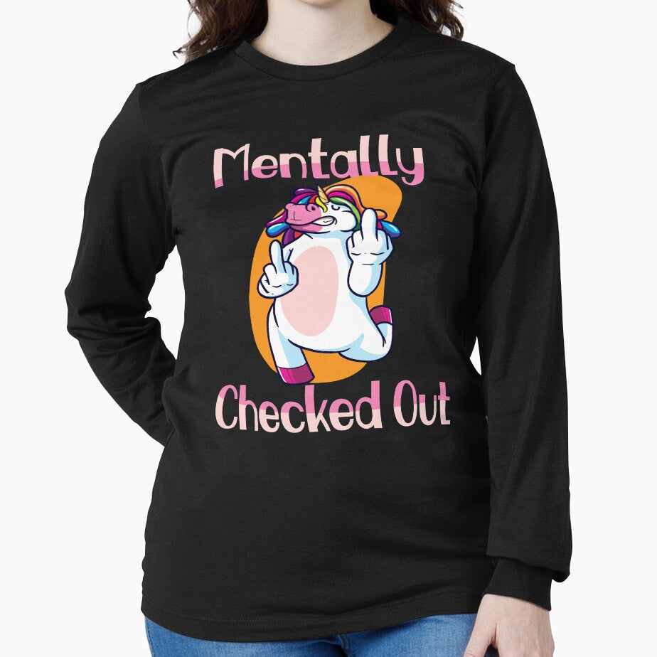 Mentally Checked Out Gift for Women and Girls by Drathaar T-Shirts, Hoodie, Sweatshirt | BlankRebels.com (Image 2)