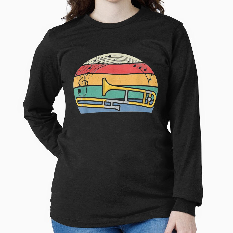Trombone Jazz Music Lover Musician Trombonist Gift by venitamara T-Shirts, Hoodie, Sweatshirt | BlankRebels.com (Image 2)