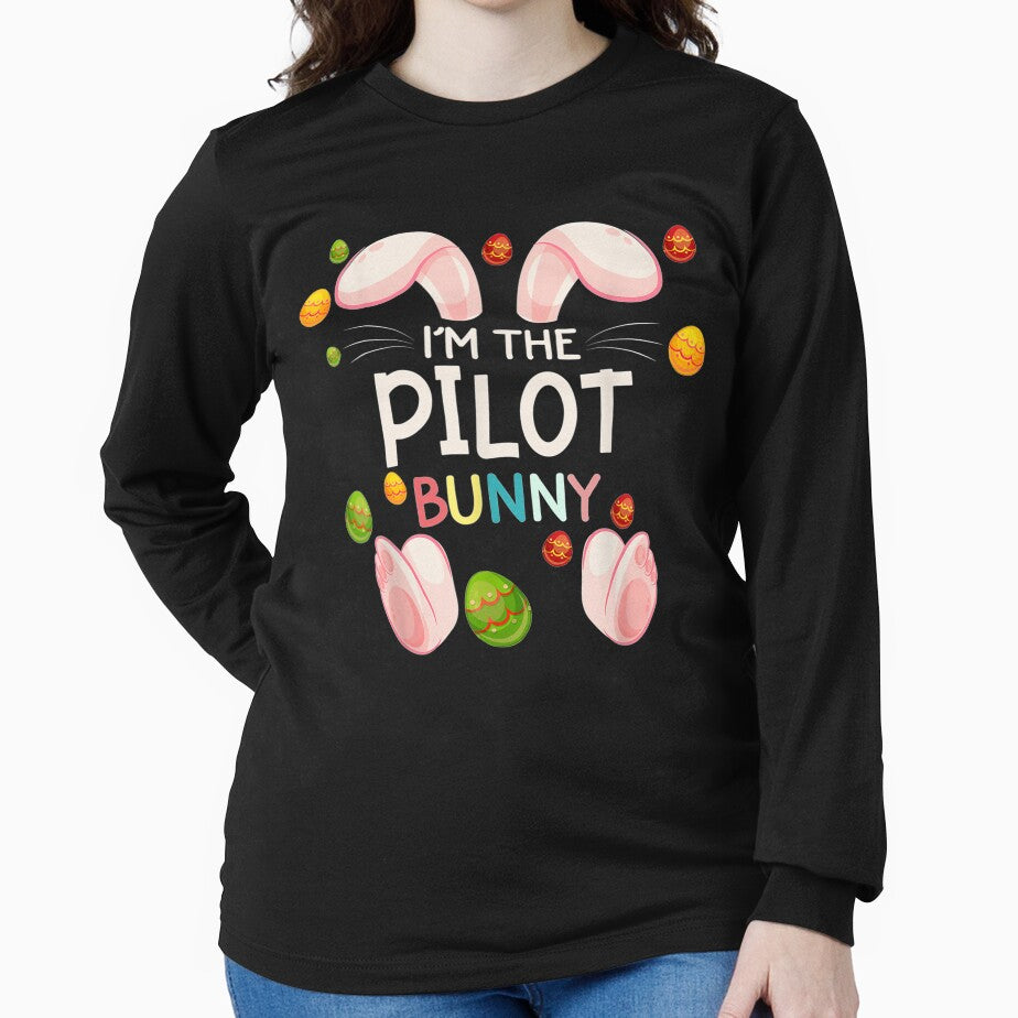 I'm The Pilot Bunny Funny Matching Family Easter Day by manidala T-Shirts, Hoodie, Sweatshirt | BlankRebels.com (Image 2)