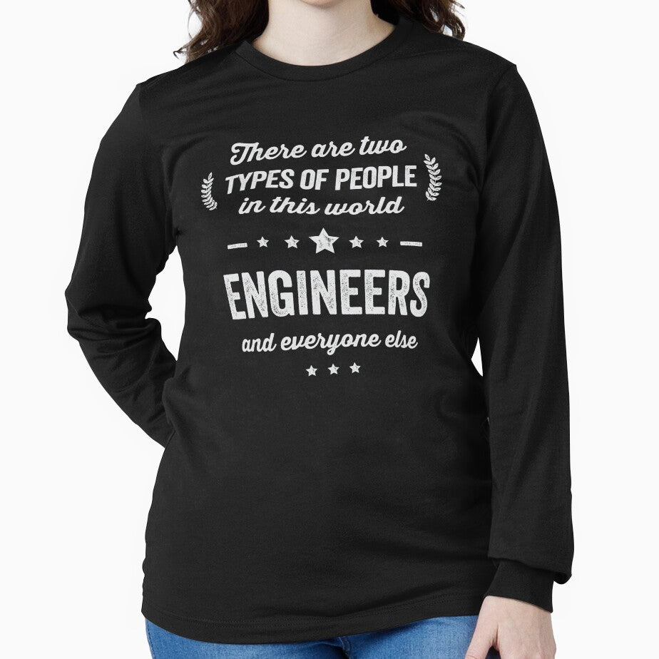 Funny Two Types of People Engineers and Everyone Else by Uppercase Tees Hoodie, Sweatshirt | BlankRebels.com (Image 2)