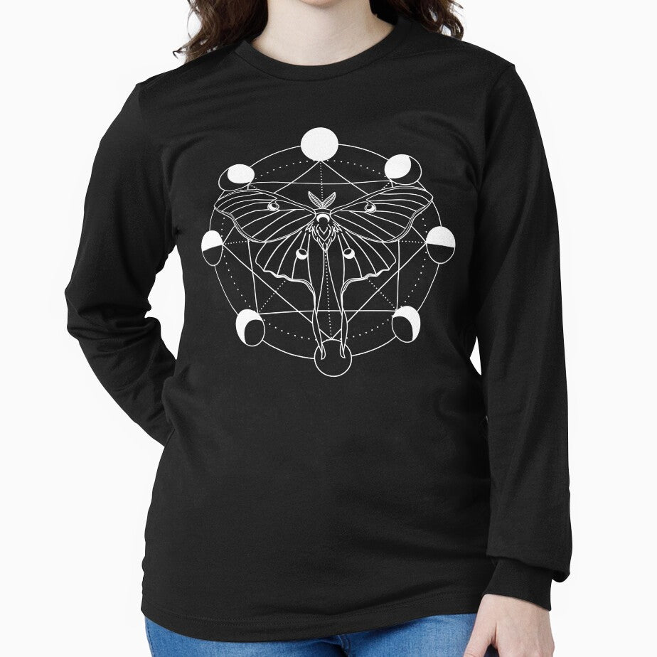 Luna Moth Moon Phase by RavenWake T-Shirts, Hoodie, Sweatshirt | BlankRebels.com (Image 2)