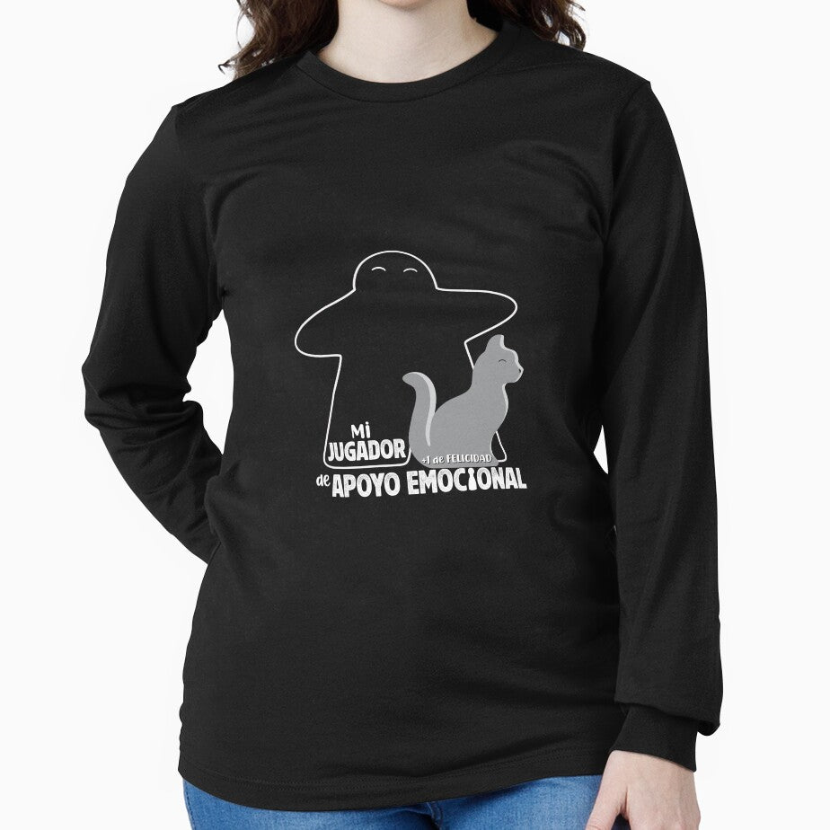 My EMOTIONAL SUPPORT PLAYER - CAT by AventurerosLúdicos T-Shirts, Hoodie, Sweatshirt | BlankRebels.com (Image 2)