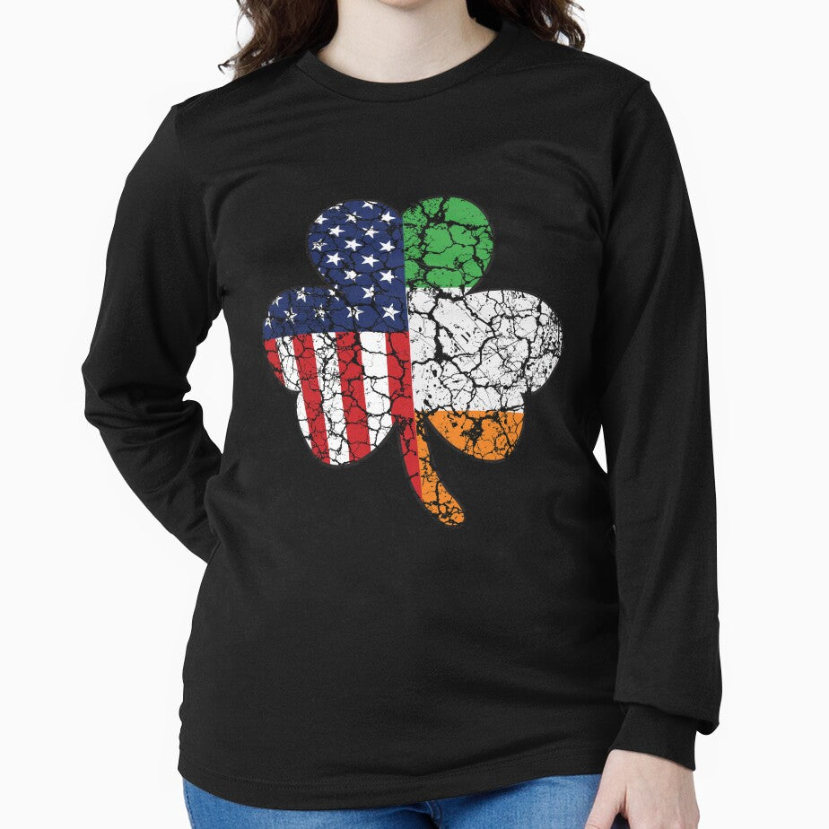 Shamrock Irish American Flag St Patricks Day Clover Leaf by Hananiah Merch T-Shirts, Hoodie, Sweatshirt (Image 2)