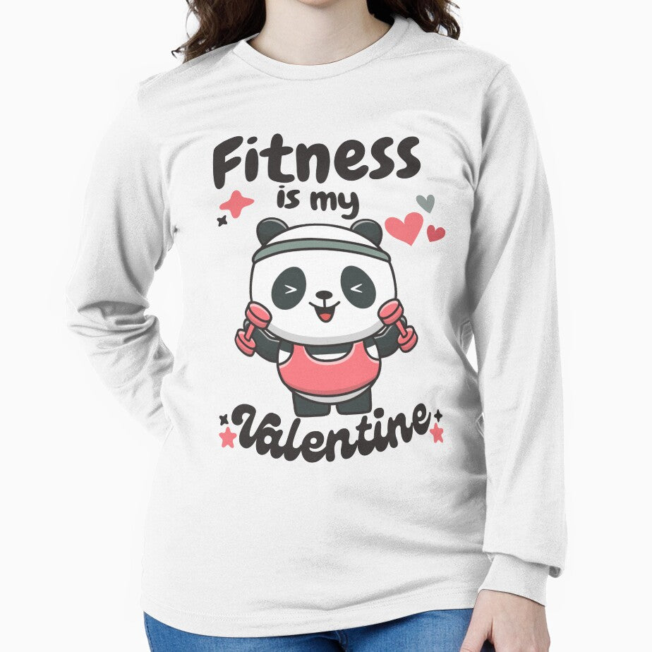 kawaii panda | fitness is my valentine by DrMerlin T-Shirts, Hoodie, Sweatshirt | BlankRebels.com (Image 2)