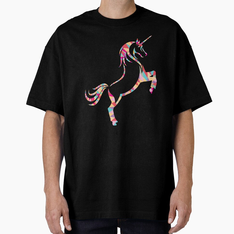 Geometric Magical Unicorn by Green Lucky Clover T-Shirts, Hoodie, Sweatshirt | BlankRebels.com (Image 1)