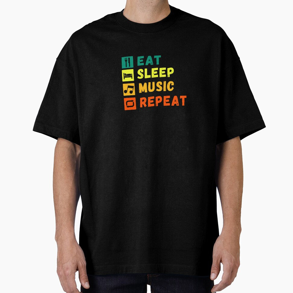 Eat Sleep Music Repeat by ColorDesings T-Shirts, Hoodie, Sweatshirt | BlankRebels.com (Image 1)