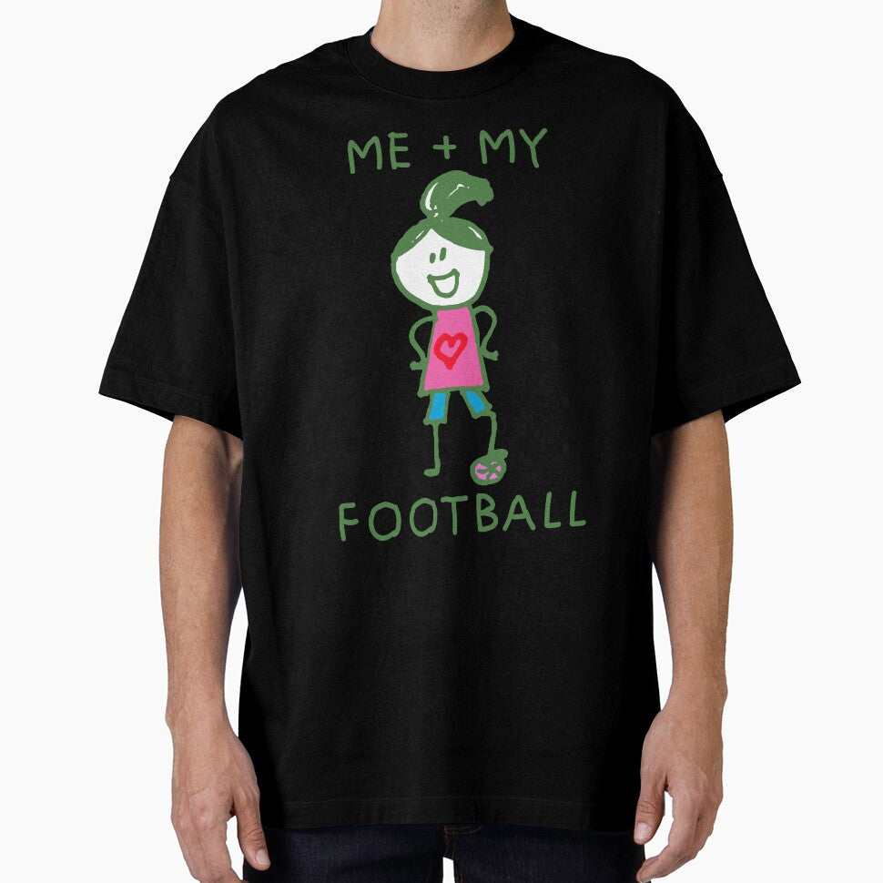 Stick Peeps ME + MY FOOTBALL (girl) kids kid children child active by SolidEarthArt