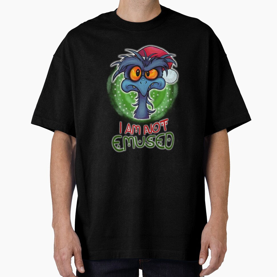 I Am Not Emused - Funny Aussie Christmas Emu Merchandise by vampydemonartz