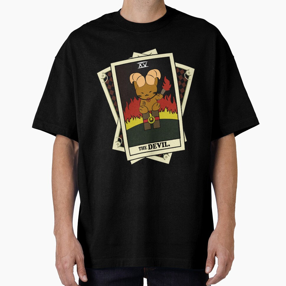 TAROT CARDS DECK | THE DEVIL. | FORTUNE CAT by FalconLifeStore T-Shirts, Hoodie, Sweatshirt | BlankRebels.com (Image 1)