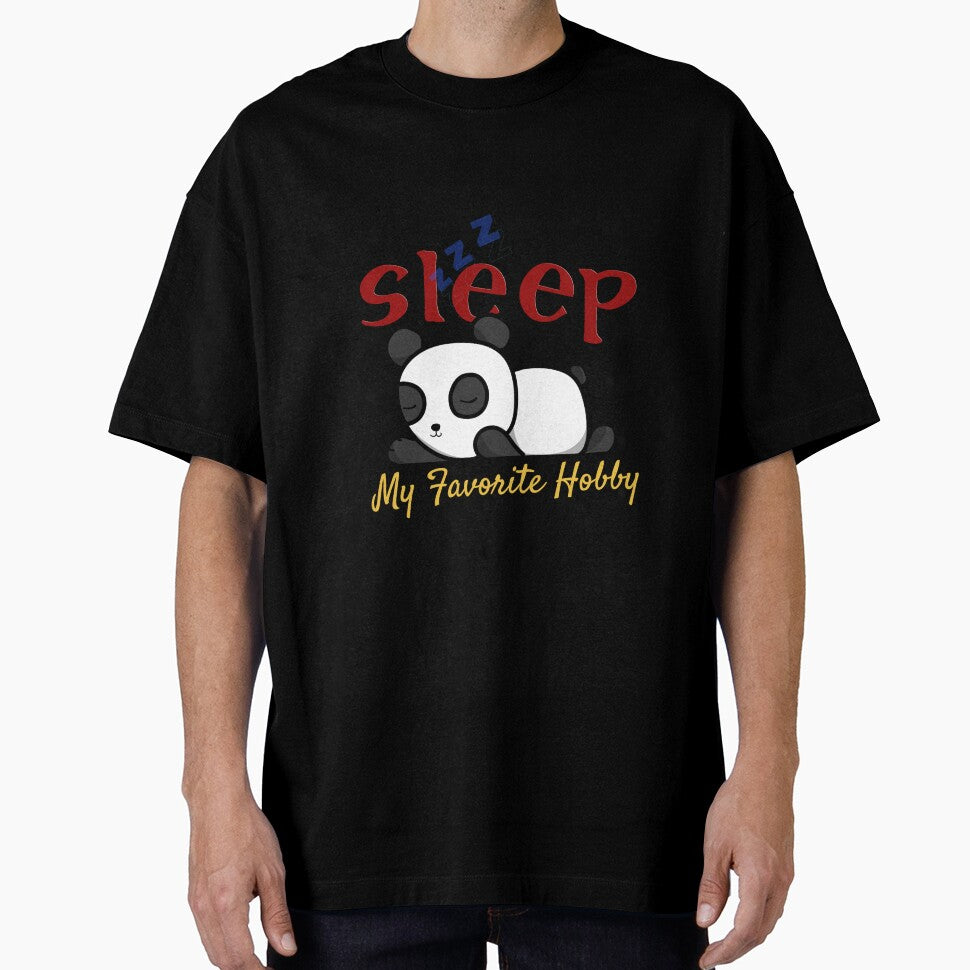 Sleep My Favorite Hobby | Just Wanna Sleep | Cute Sleeping Panda Adorable by Amazing Arts Designs