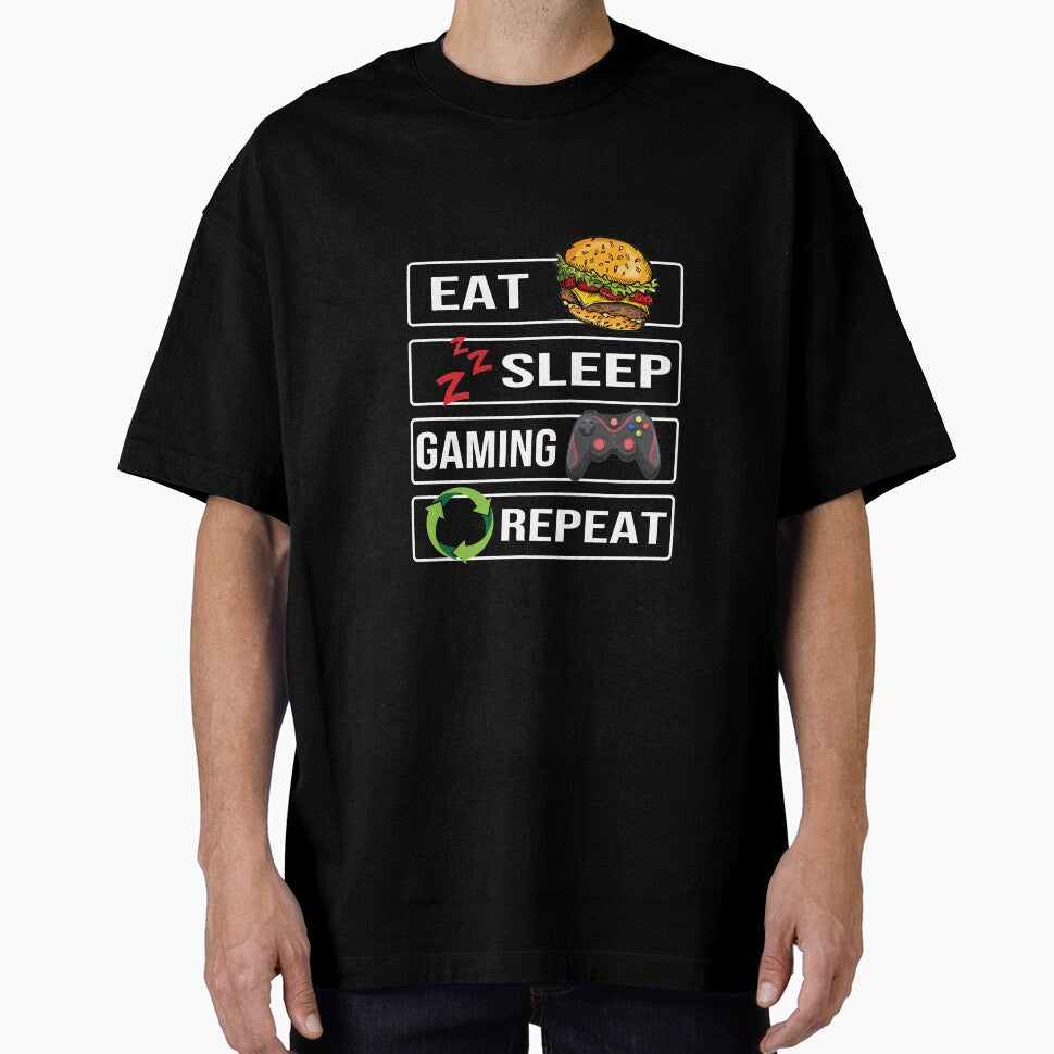 Gamer Rotation Eat Sleep Game by AxzoGerman T-Shirts, Hoodie, Sweatshirt | BlankRebels.com (Image 1)