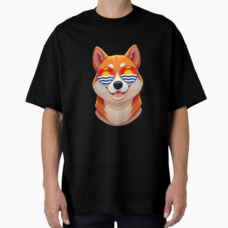 Vintage Patriotic Shiba Inu Ikiribati Flag by DreamBrushy