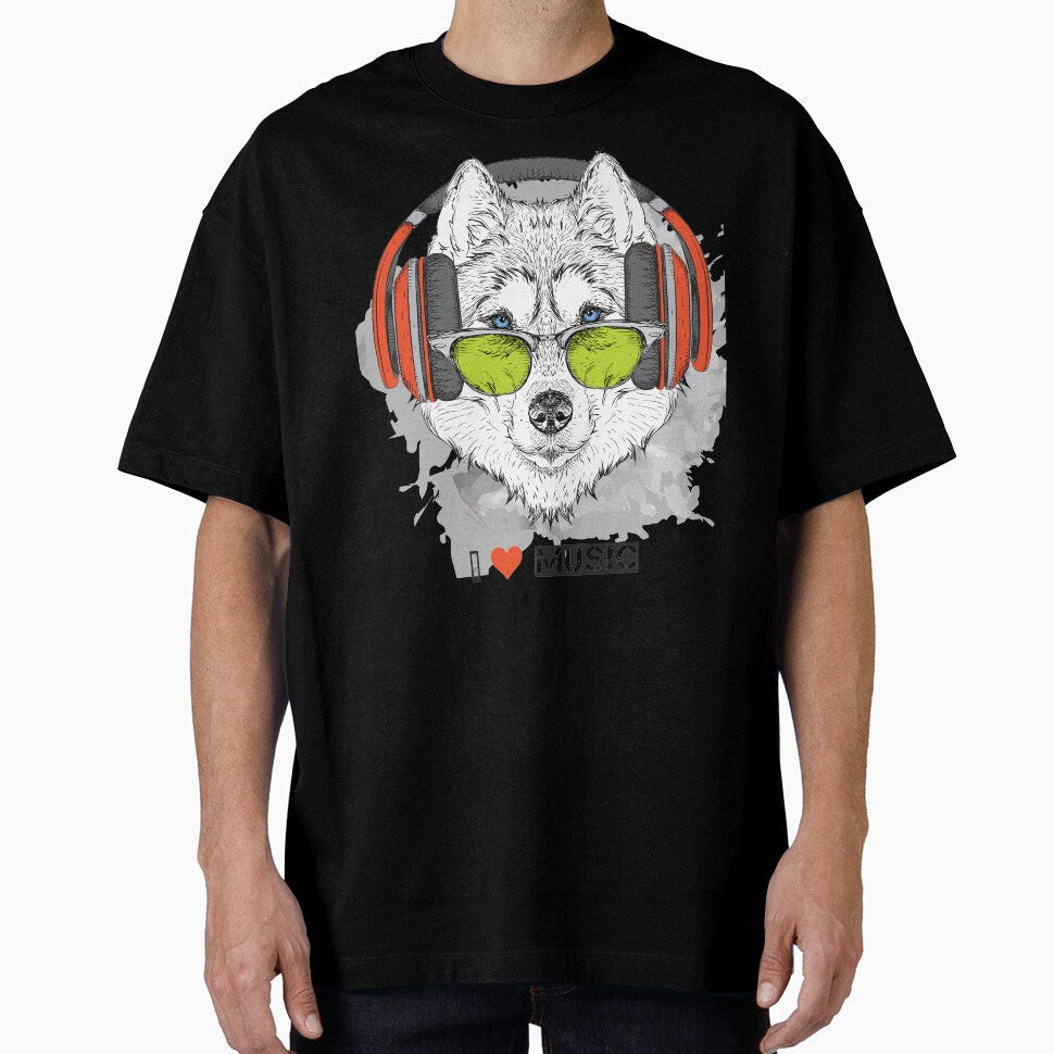 Huskies, I Love Music by jothi-designers T-Shirts, Hoodie, Sweatshirt | BlankRebels.com (Image 1)