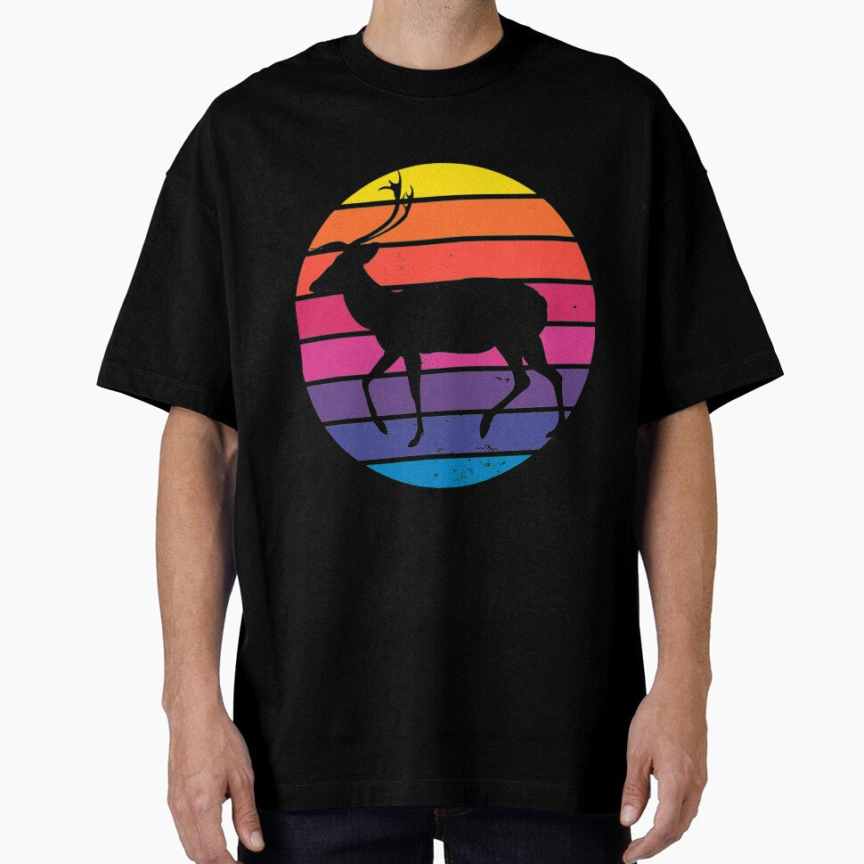 Retro Wildlife Deer T-ShirtRetro Wildlife Deer by BeneDict2009 T-Shirts, Hoodie, Sweatshirt | BlankRebels.com (Image 1)