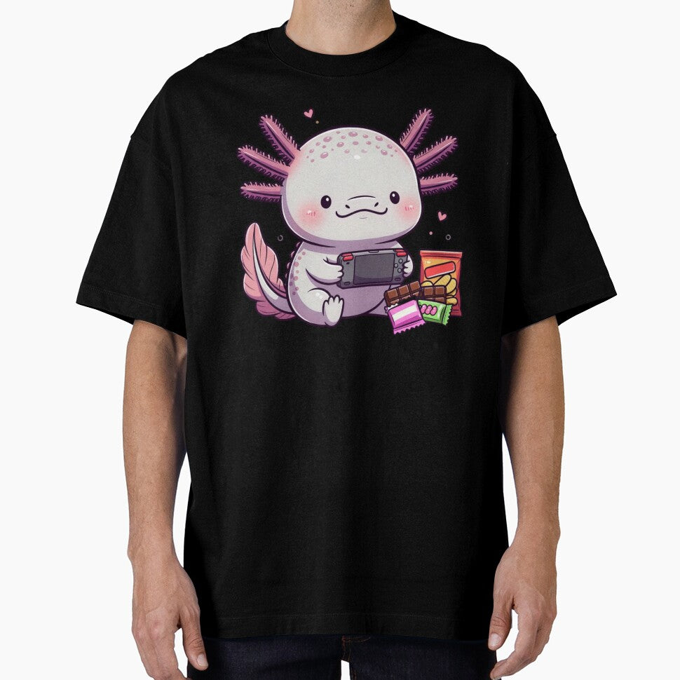 Cute Axolotl Gaming Lover – Funny Gamer Design by GrumpySableye T-Shirts, Hoodie, Sweatshirt | BlankRebels.com (Image 1)