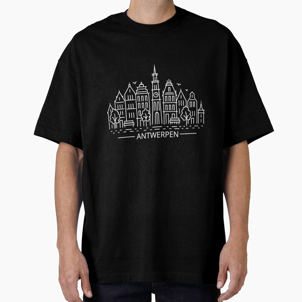 Antwerpen line art (white version) by ziryna