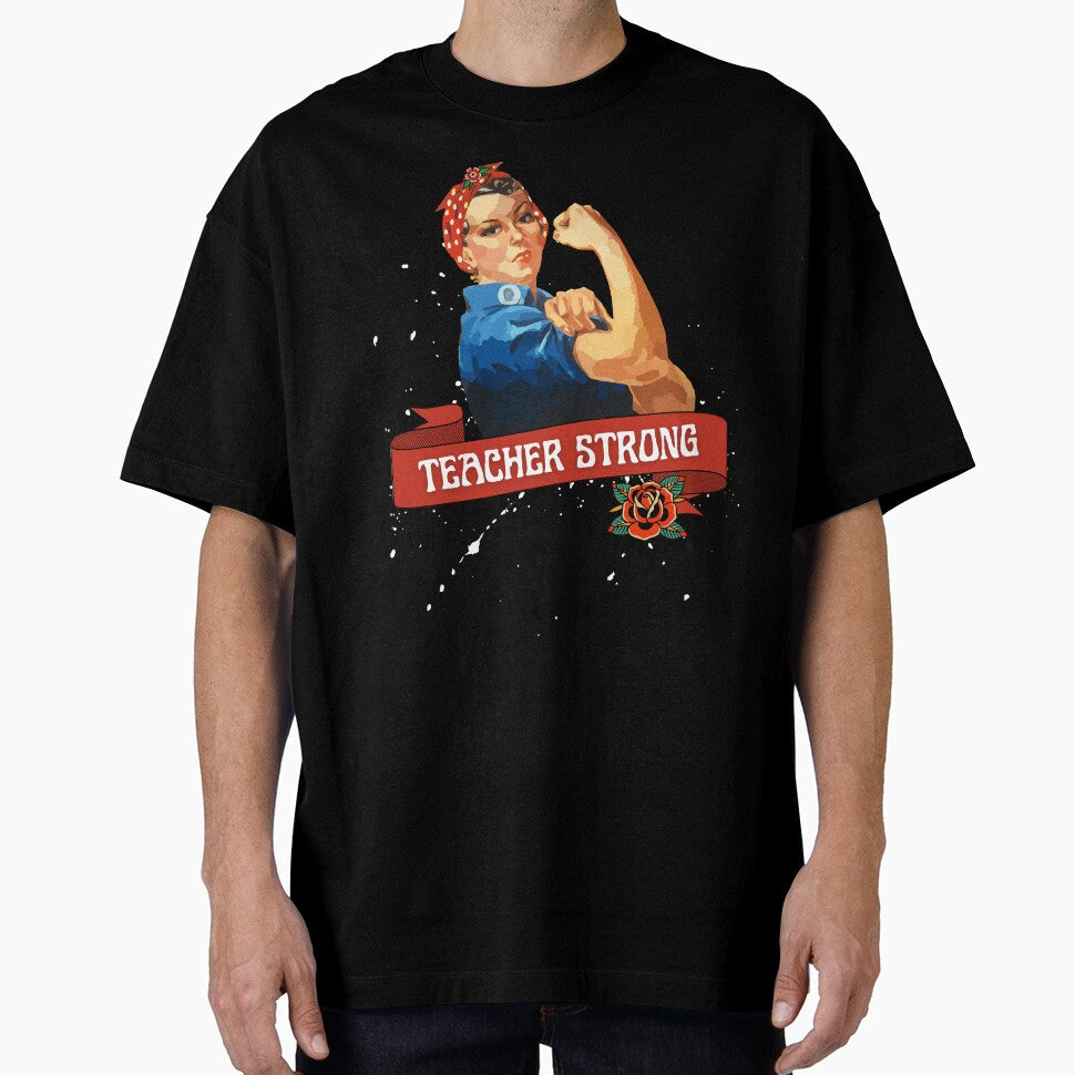 Teacher Strong by musecreation T-Shirts, Hoodie, Sweatshirt | BlankRebels.com (Image 1)