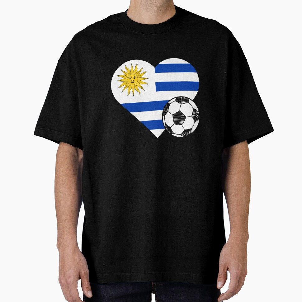 Uruguay Soccer Heart Design by FinalScoreClub