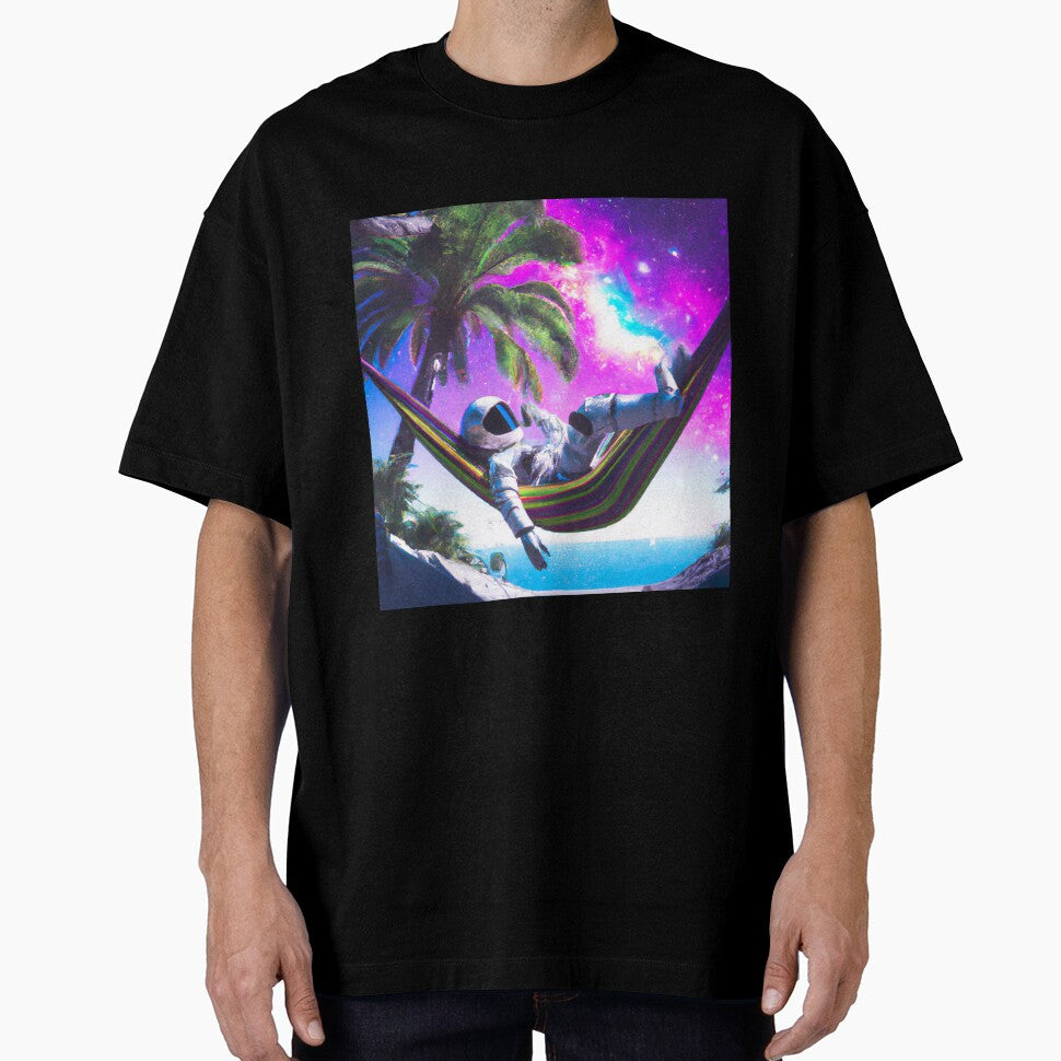 Chilling Astronaut on a Hammock by itsecems T-Shirts, Hoodie, Sweatshirt | BlankRebels.com (Image 1)
