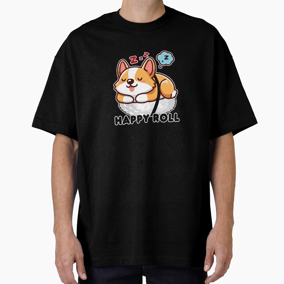 Happy Roll, Cute Corgi by Pawshimi Studio T-Shirts, Hoodie, Sweatshirt | BlankRebels.com (Image 1)