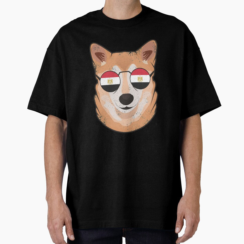 Vintage Patriotic Shiba Inu Egyptian Flag by feether-store