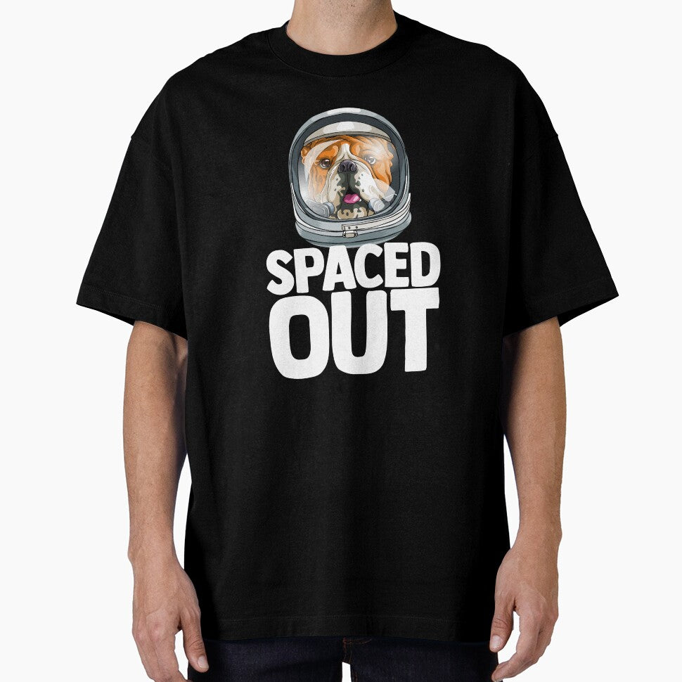 Spaced Out Astronaut Bulldog Outserspace Science Geek by Bendthetrend T-Shirts, Hoodie, Sweatshirt (Image 1)