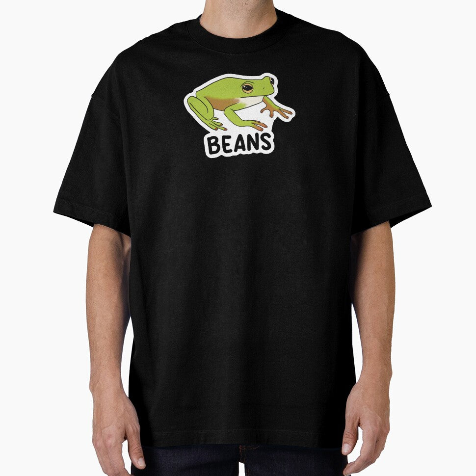 BEANS | beans frog | silly frog | frog by DarbyHunterArt T-Shirts, Hoodie, Sweatshirt | BlankRebels.com (Image 1)