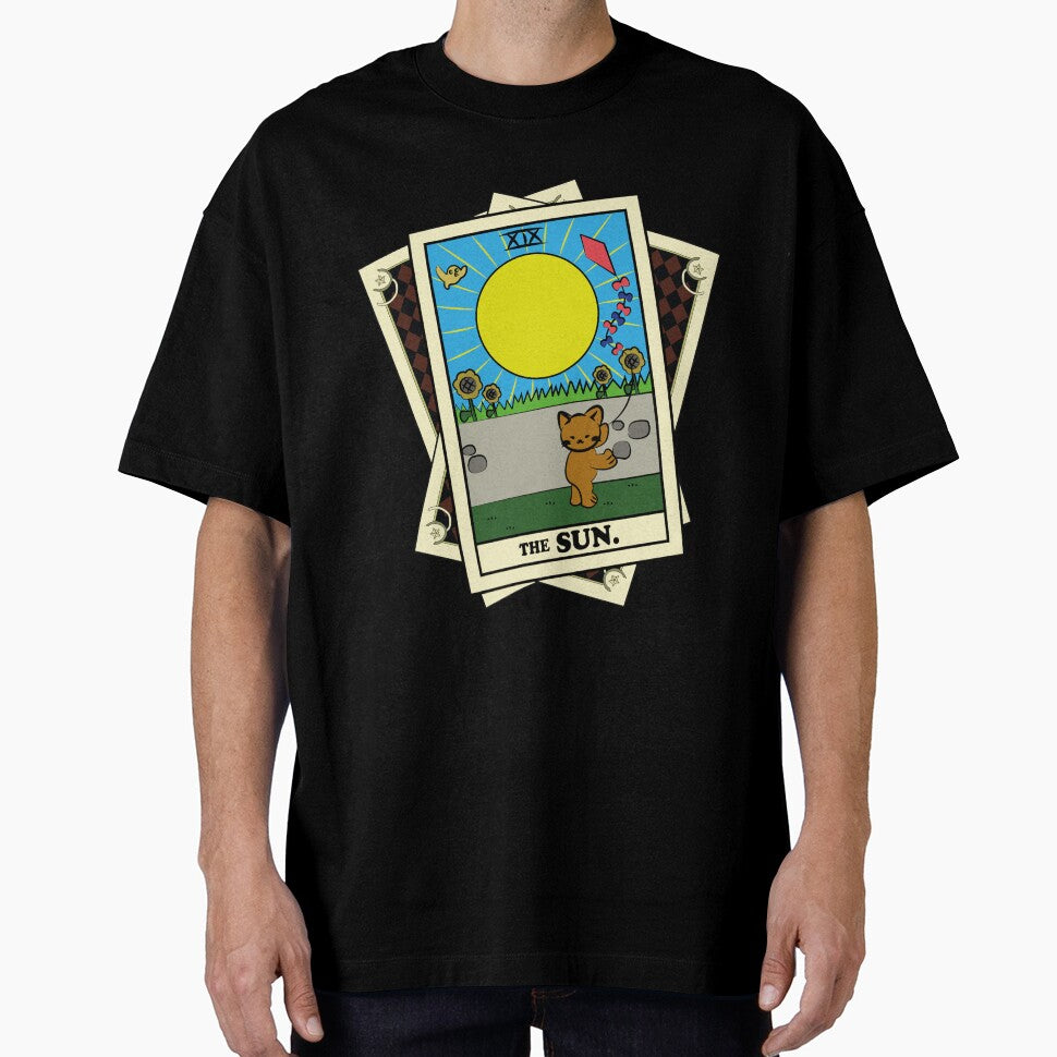 TAROT CARDS DECK | THE SUN. | FORTUNE CAT by FalconLifeStore T-Shirts, Hoodie, Sweatshirt | BlankRebels.com (Image 1)