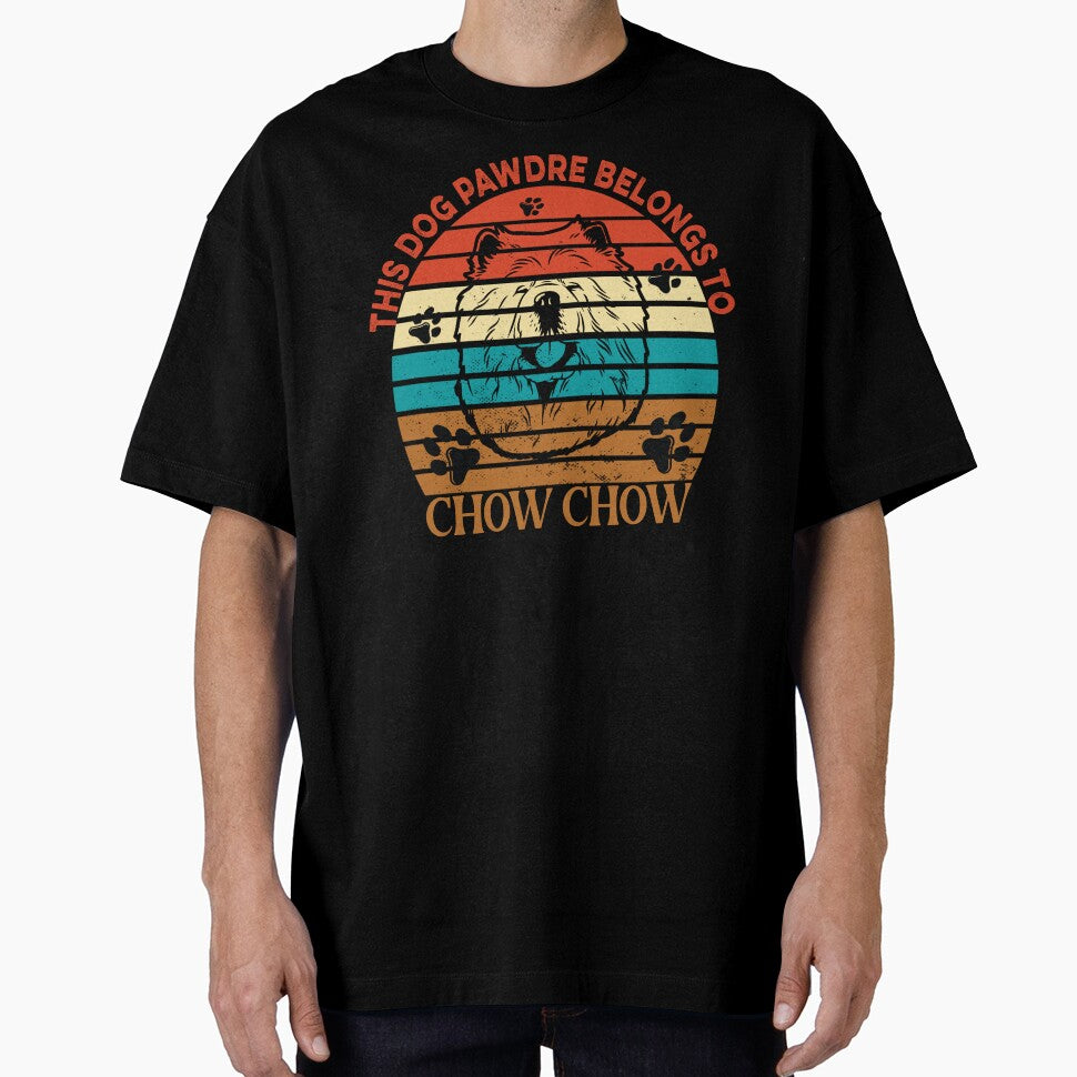Dog Pawdre Dad Chow Chow Puppy Owner Vintage by Cuddlythopia T-Shirts, Hoodie, Sweatshirt | BlankRebels.com (Image 1)