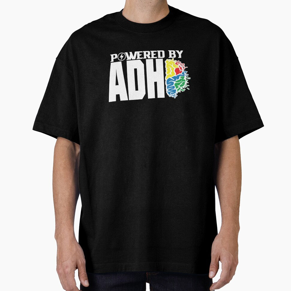 Powered By ADHD by MindsArtDesign T-Shirts, Hoodie, Sweatshirt | BlankRebels.com (Image 1)