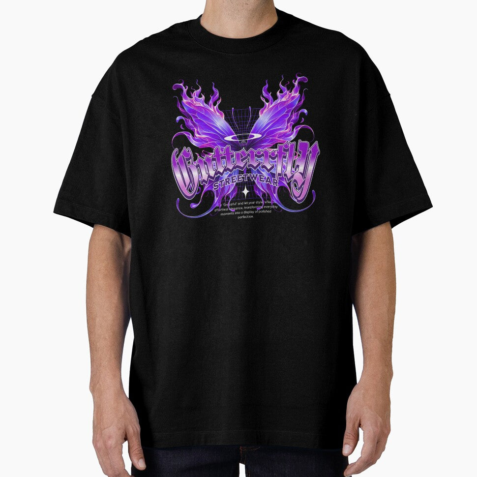 Butterfly Y2K Streetwear by Pixel & Petal T-Shirts, Hoodie, Sweatshirt | BlankRebels.com (Image 1)