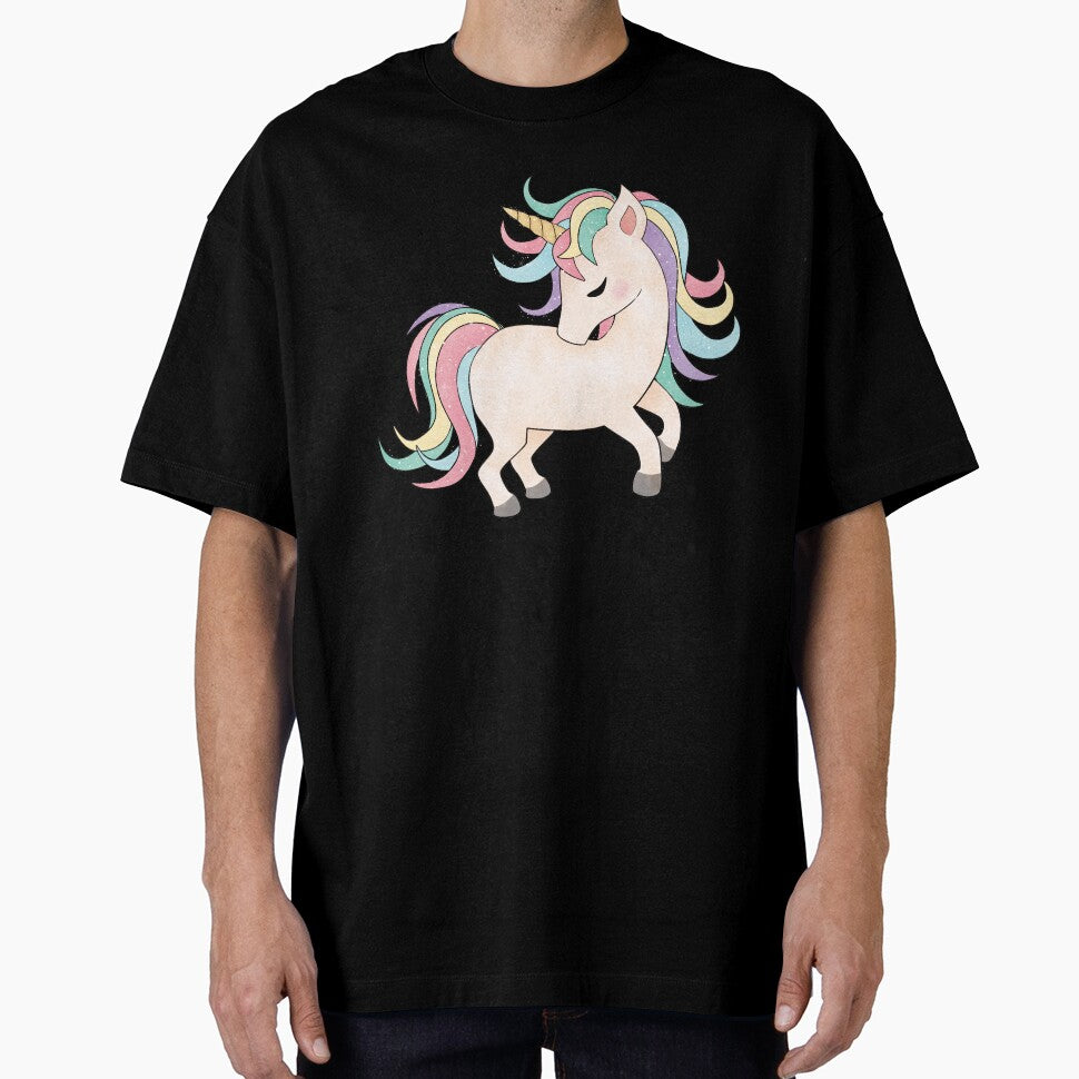 Sweet Blushing Unicorn with Rainbow Hair by viveradesign T-Shirts, Hoodie, Sweatshirt | BlankRebels.com (Image 1)