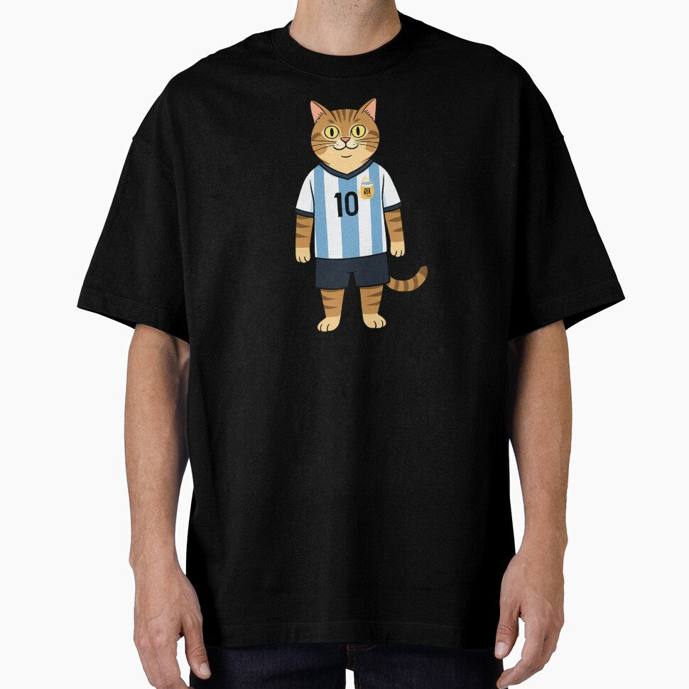 Lionel the Soccer Cat by JerboT-shirt