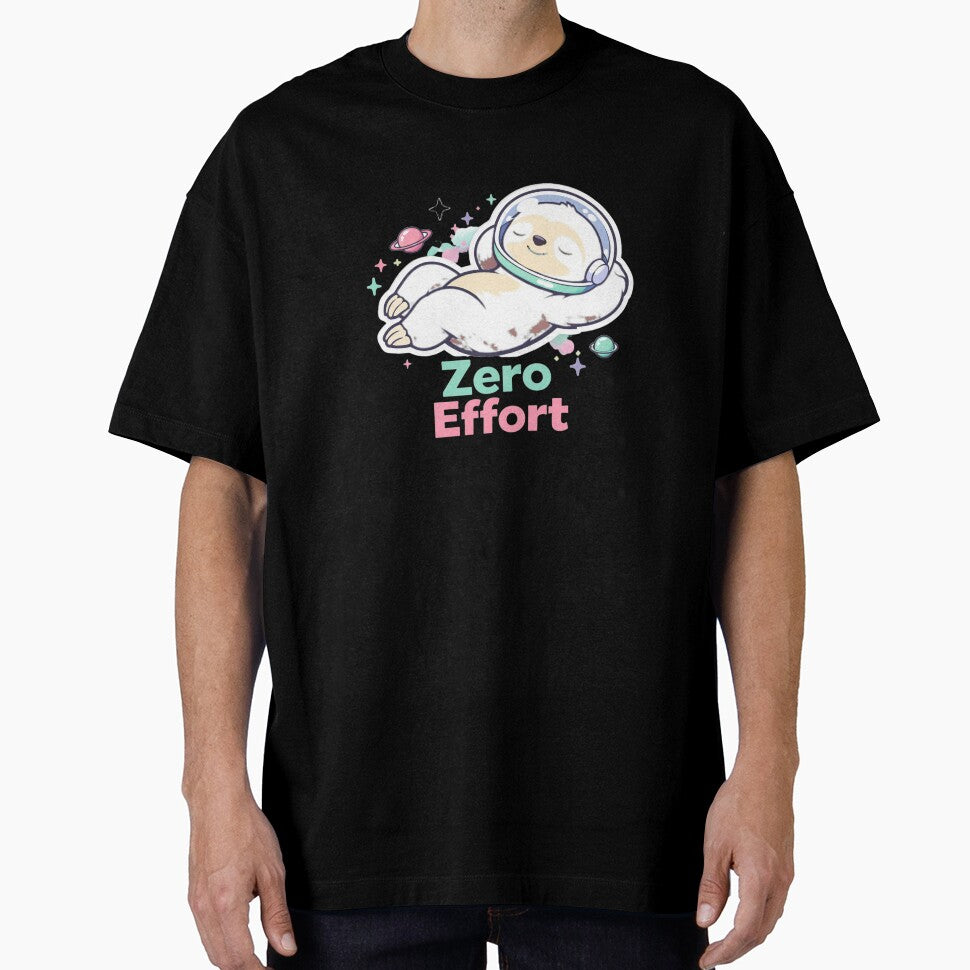 Zero Effort Sloth Astronaut | Cute Space Sloth Sticker | Lazy Sloth Floating Design by Wolf95